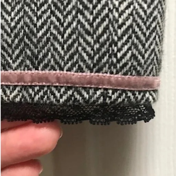 Tahari Suit Black & White Herringbone Blazer Jacket - Picture 13 of 15